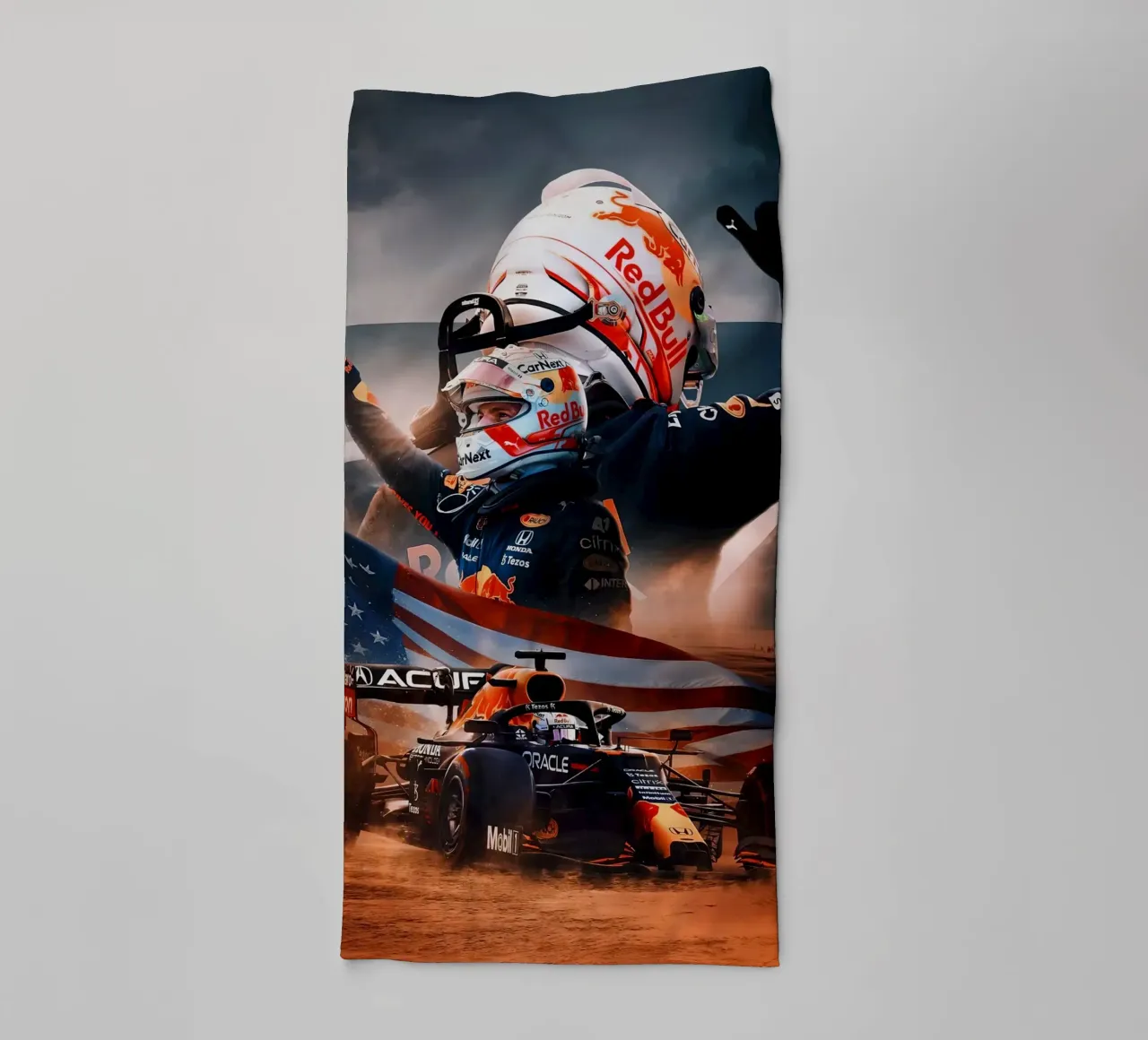 Max Verstappen asciugamano da bagno da Agus Creative