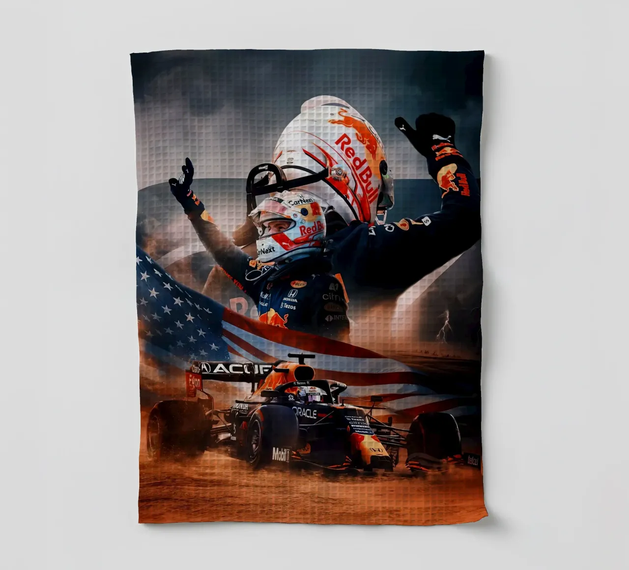 Max Verstappen canovaccio da cucina da Agus Creative