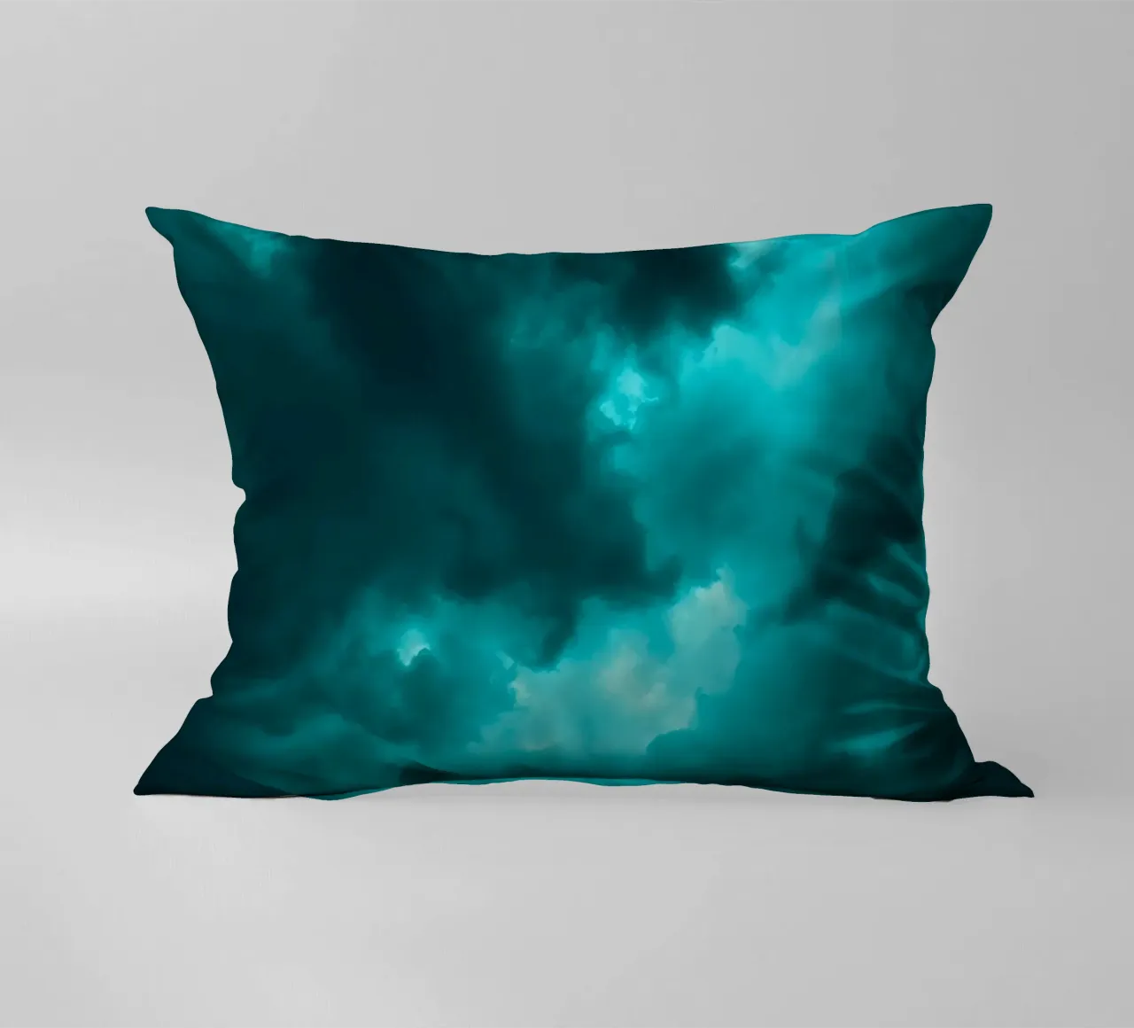 Dramatic clouds swirl in a moody sky just before the storm decorative cushion by DesignDoodle