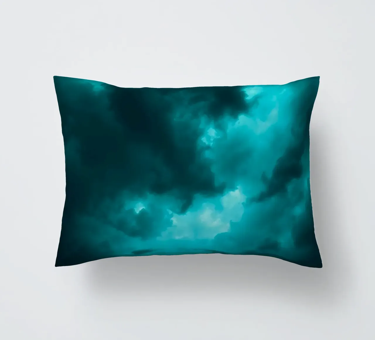 Dramatic clouds swirl in a moody sky just before the storm decorative cushion by DesignDoodle