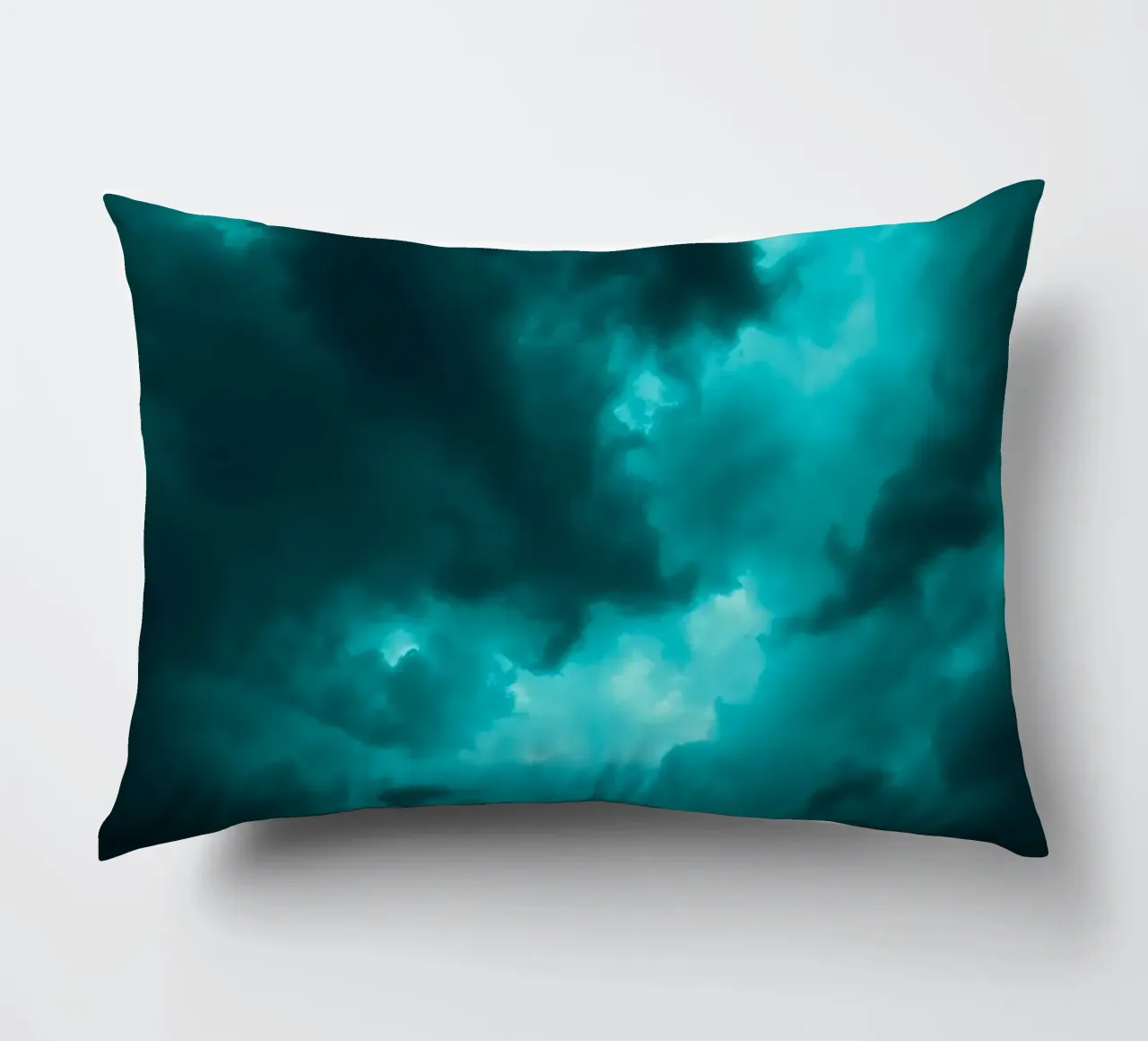 Dramatic clouds swirl in a moody sky just before the storm decorative cushion by DesignDoodle
