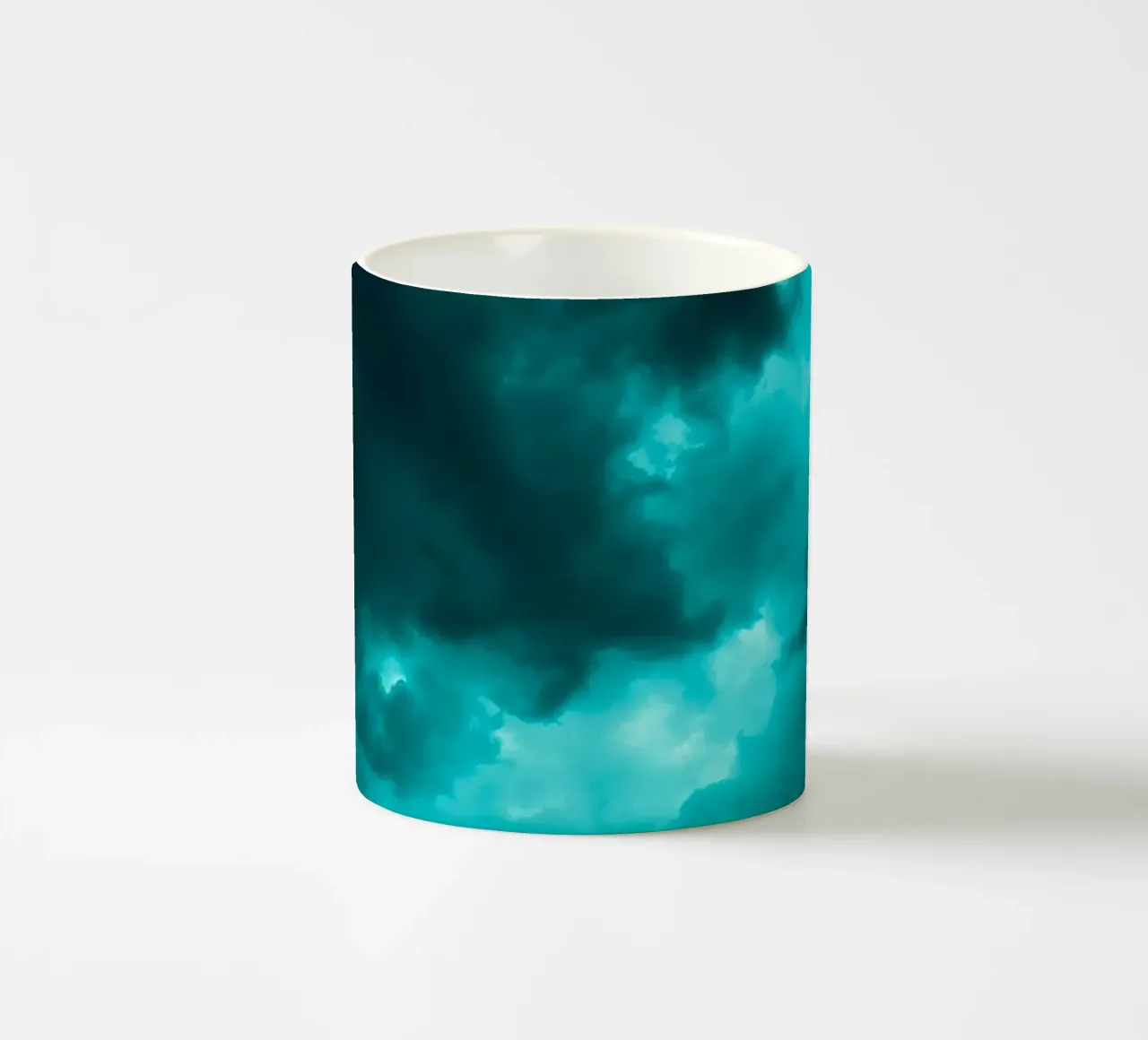 Dramatic clouds swirl in a moody sky just before the storm ceramic mug by DesignDoodle