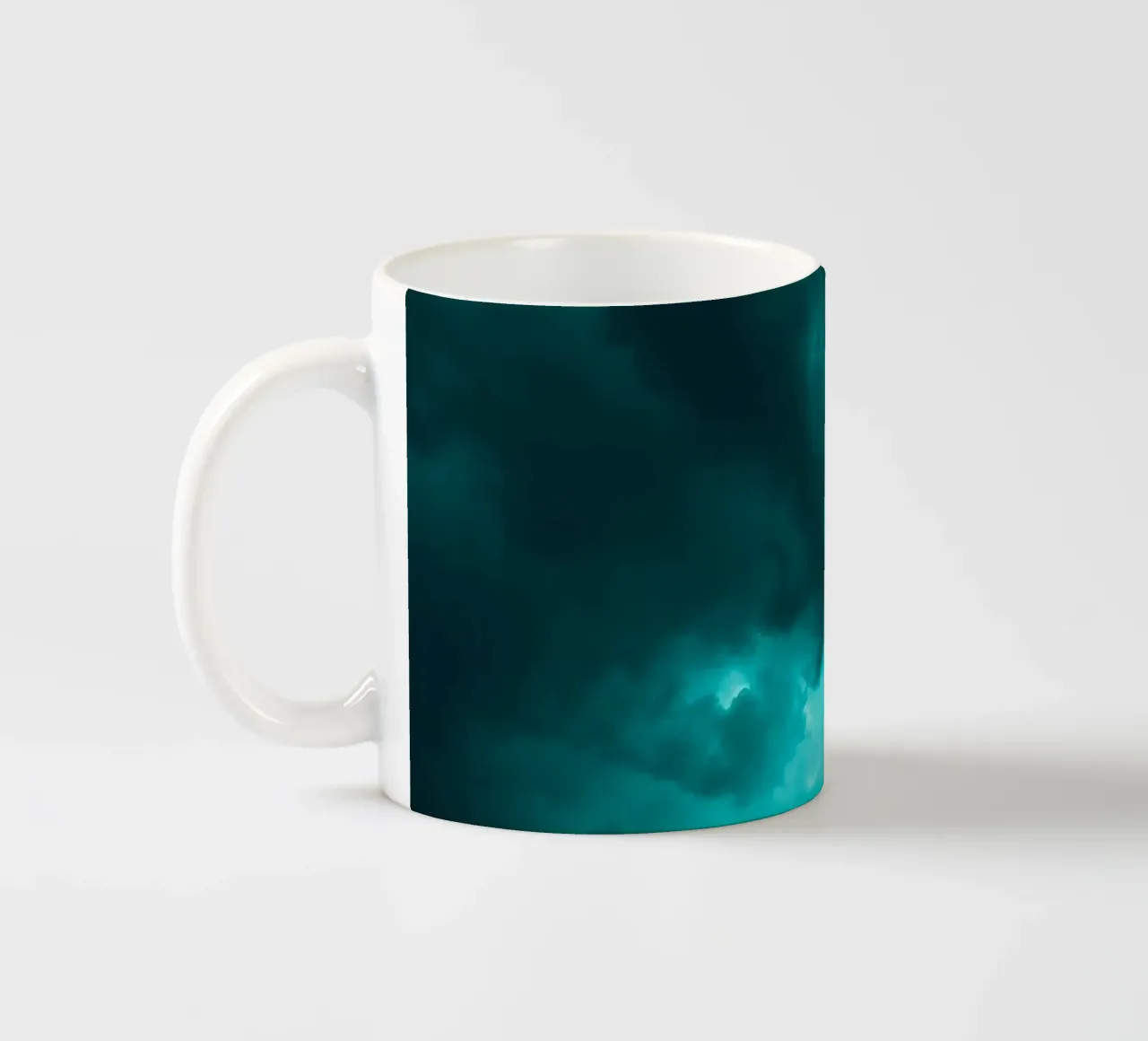 Dramatic clouds swirl in a moody sky just before the storm ceramic mug by DesignDoodle