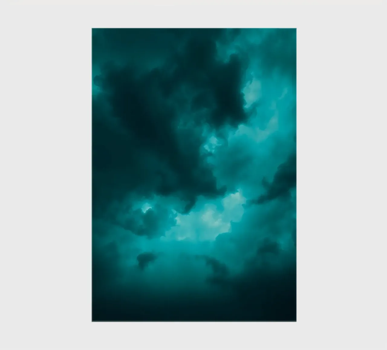 Dramatic clouds swirl in a moody sky just before the storm notebook by DesignDoodle