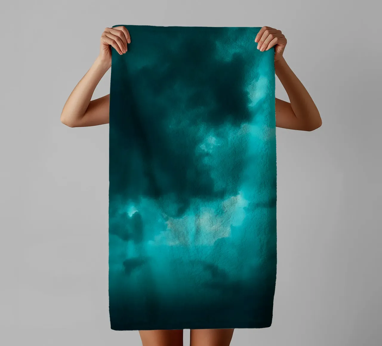 Dramatic clouds swirl in a moody sky just before the storm towel by DesignDoodle