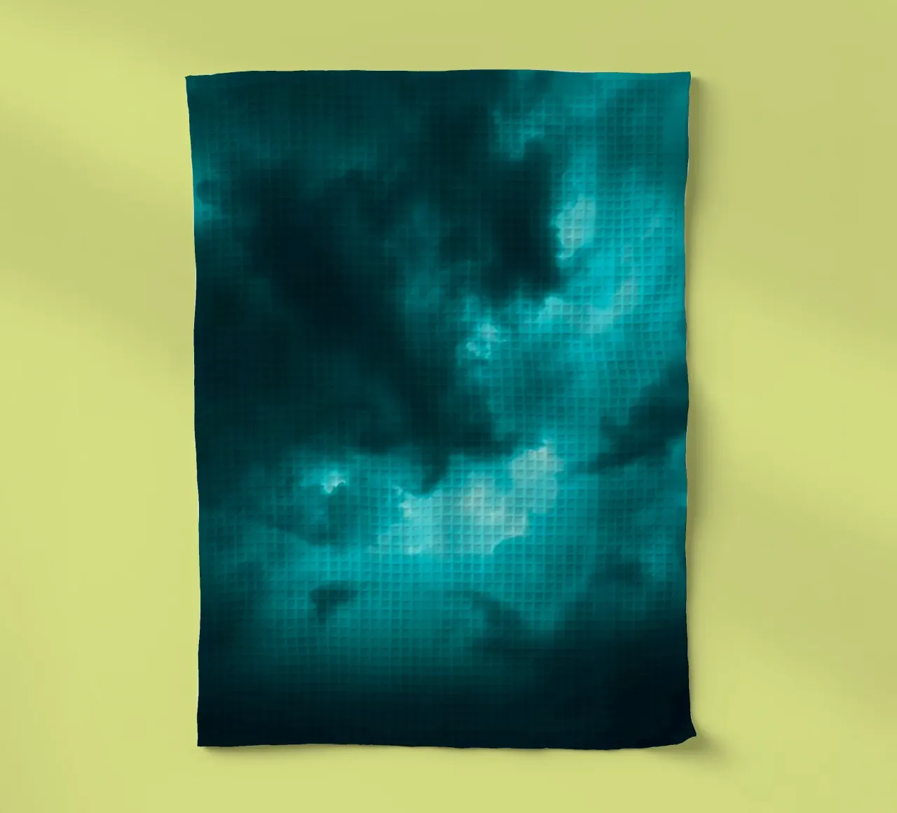 Dramatic clouds swirl in a moody sky just before the storm tea towel by DesignDoodle