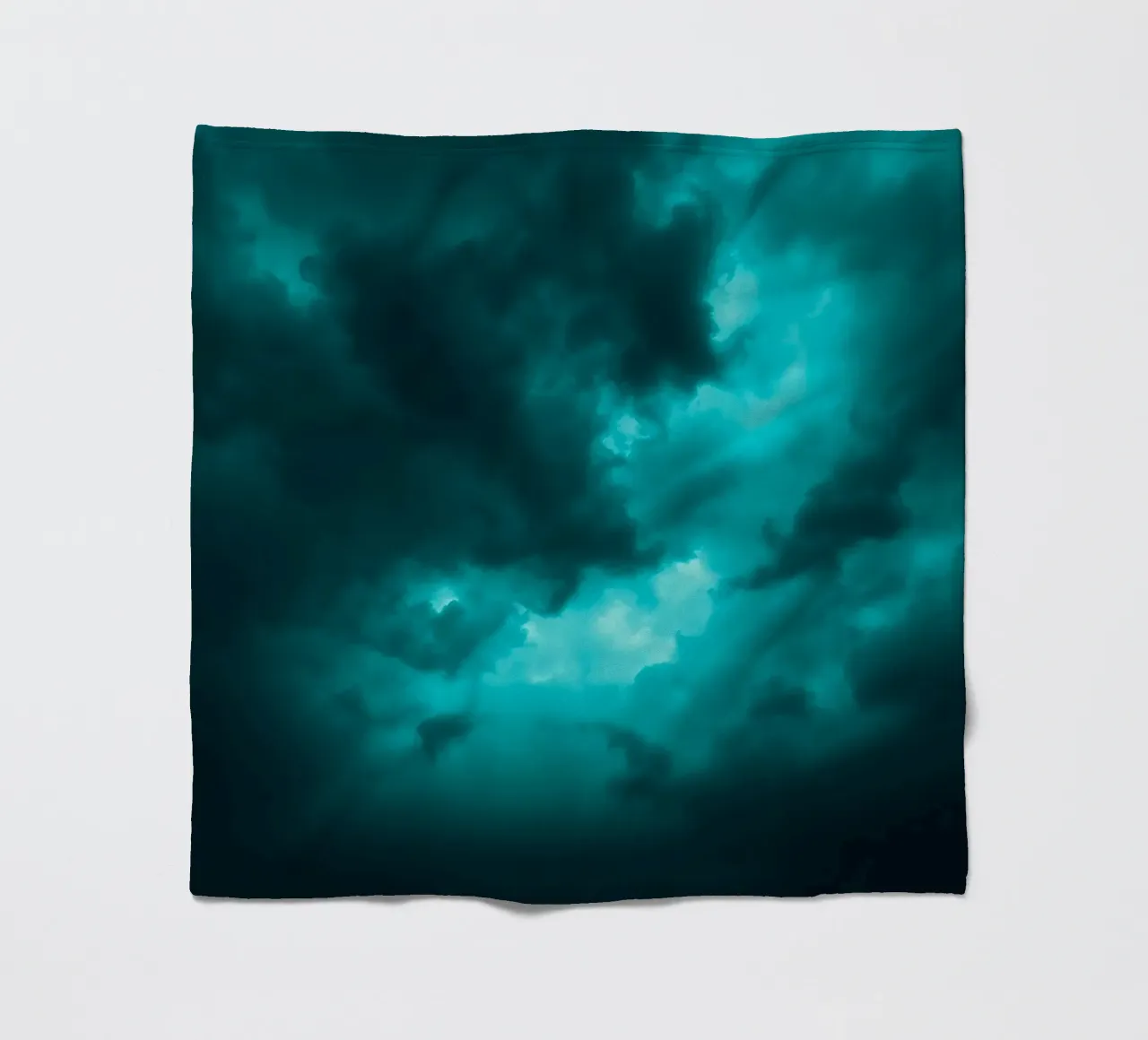 Dramatic clouds swirl in a moody sky just before the storm fleece blanket by DesignDoodle