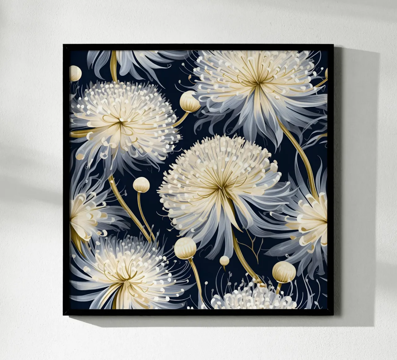 Denti di leone dorati poster da Botanical Pattern House