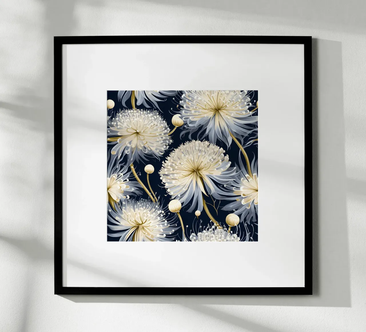 Denti di leone dorati poster da Botanical Pattern House