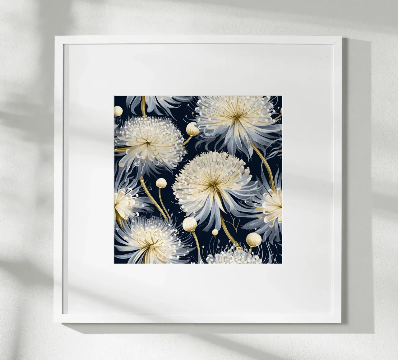 Denti di leone dorati poster da Botanical Pattern House
