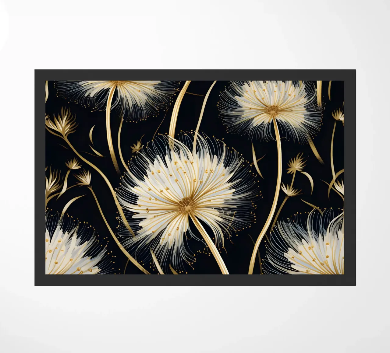 Denti di leone dorati zerbino da Botanical Pattern House