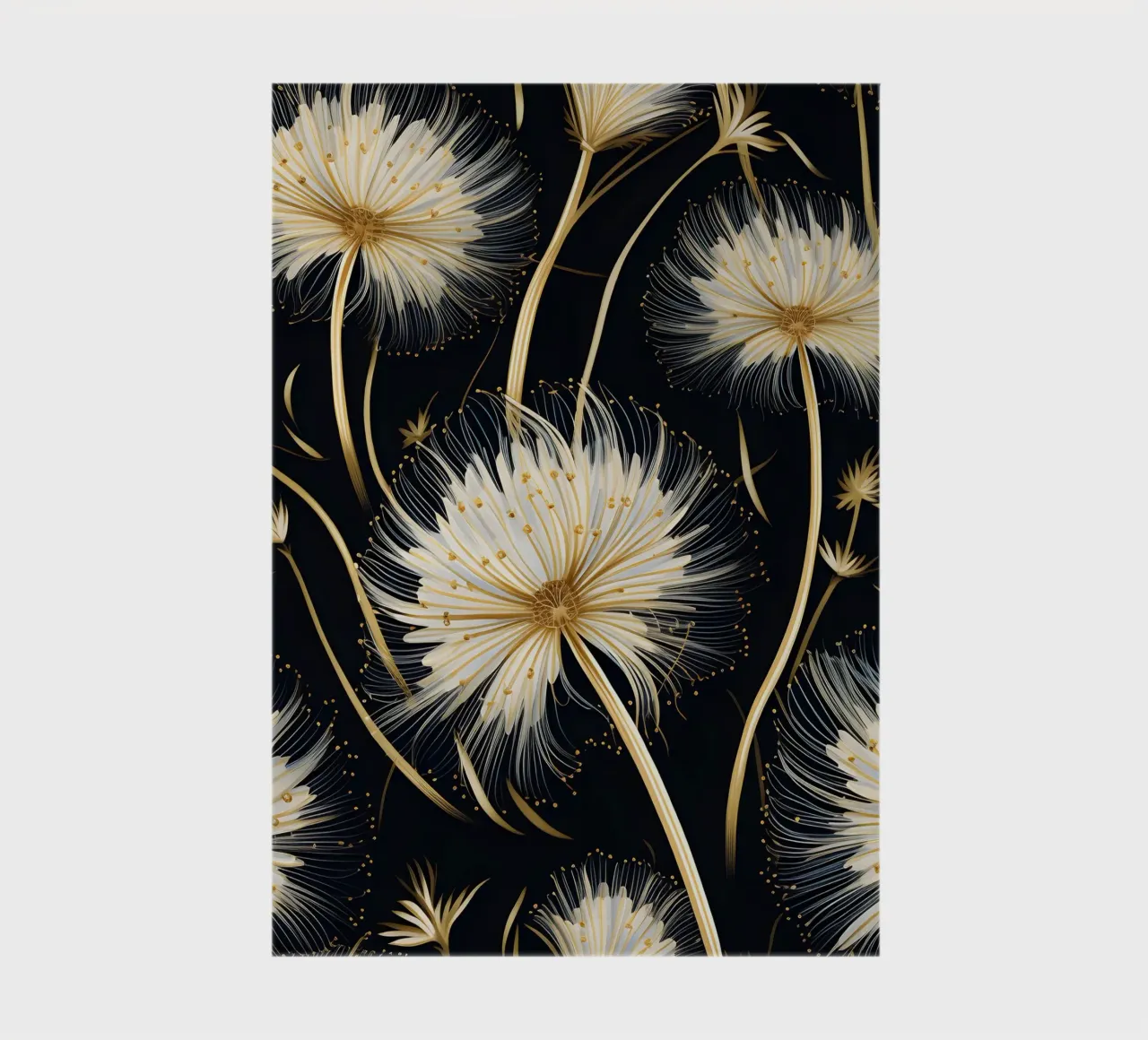 Golden Dandelions notebook by Botanical Pattern House