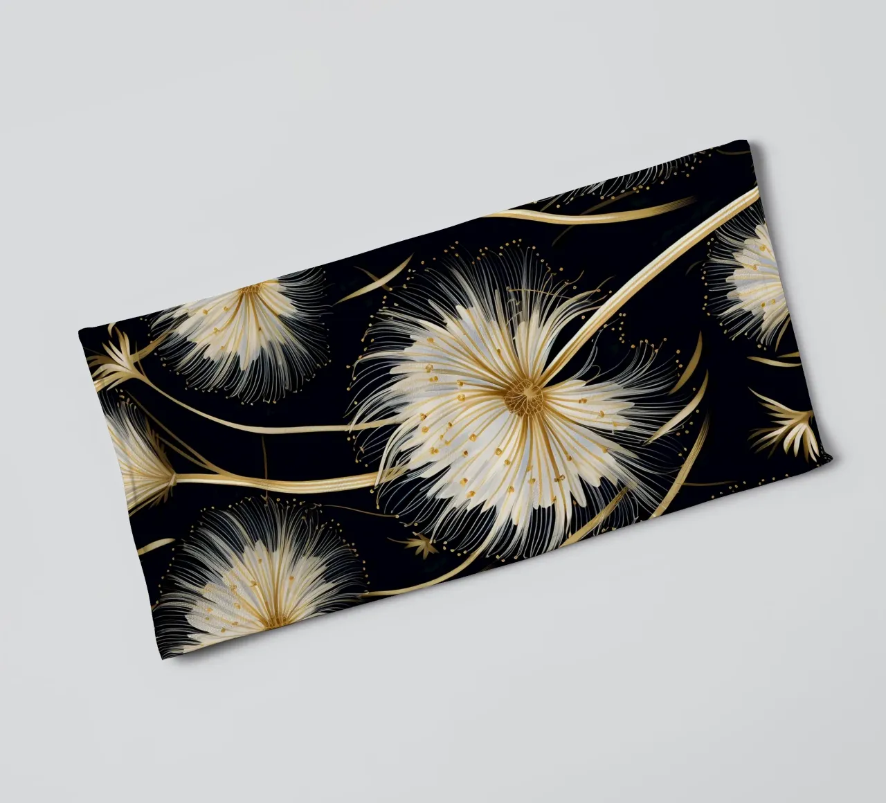 Goldener Löwenzahn Handtuch von Botanical Pattern House