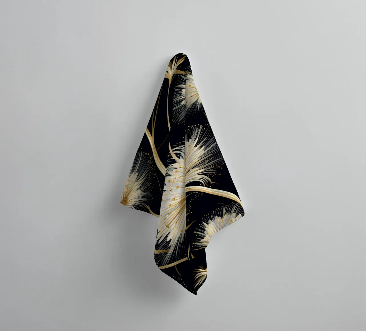 Goldener Löwenzahn Handtuch von Botanical Pattern House