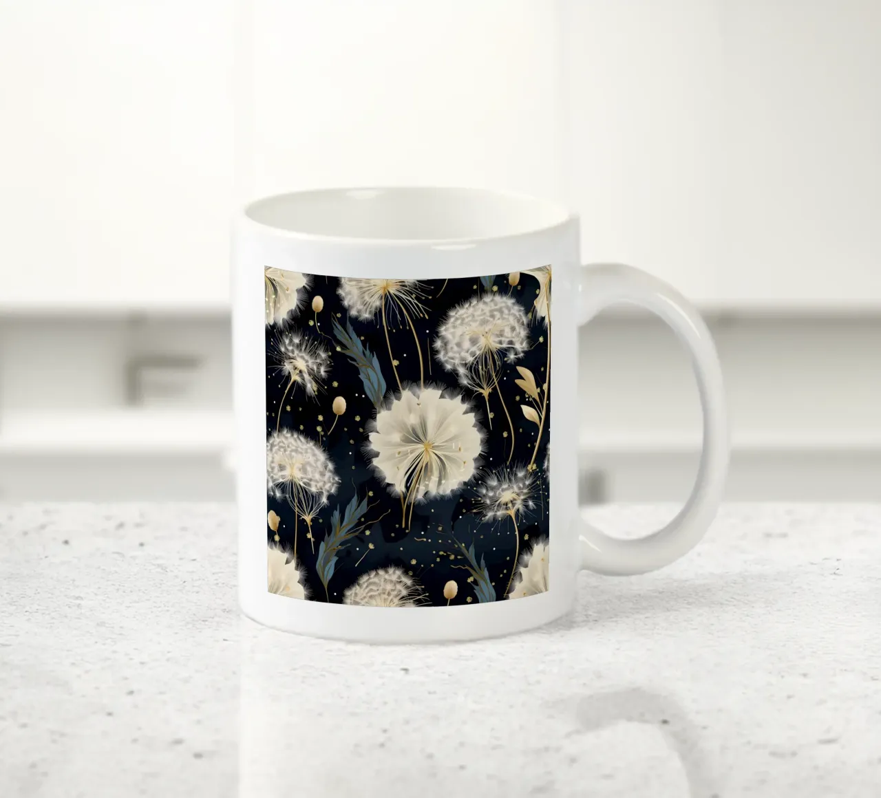 Pissenlits dorés mug en céramique de Botanical Pattern House