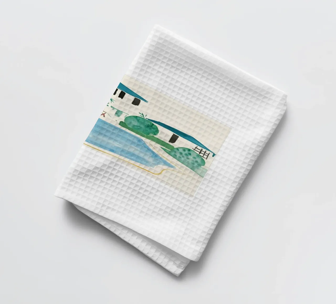Piscina retrò canovaccio da cucina da Maegan
