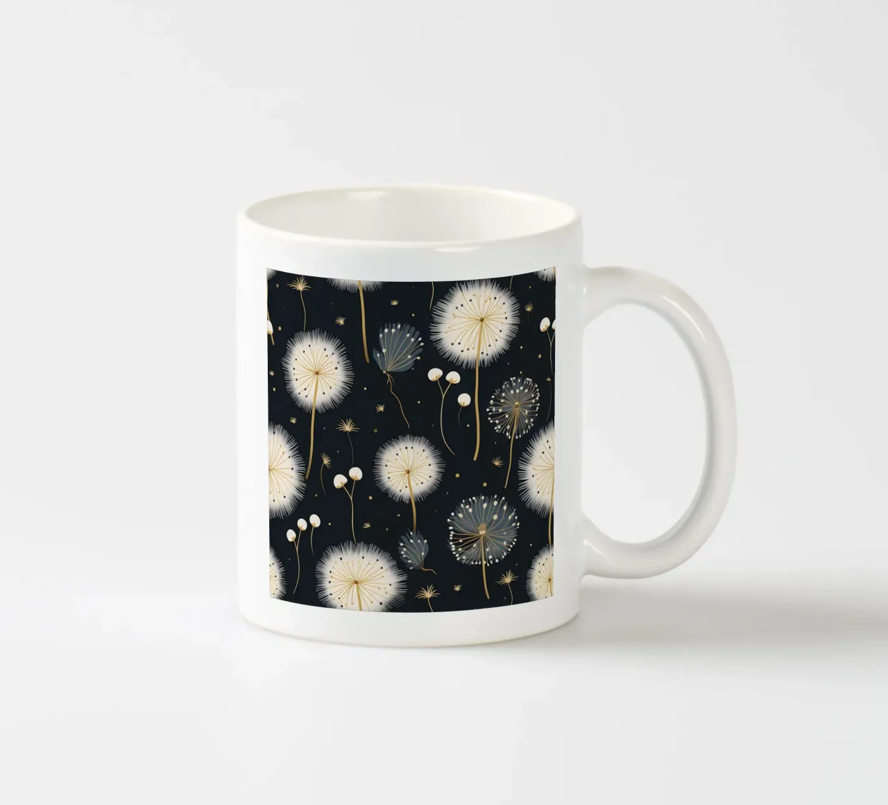 Goldener Löwenzahn Keramik Tasse von Botanical Pattern House