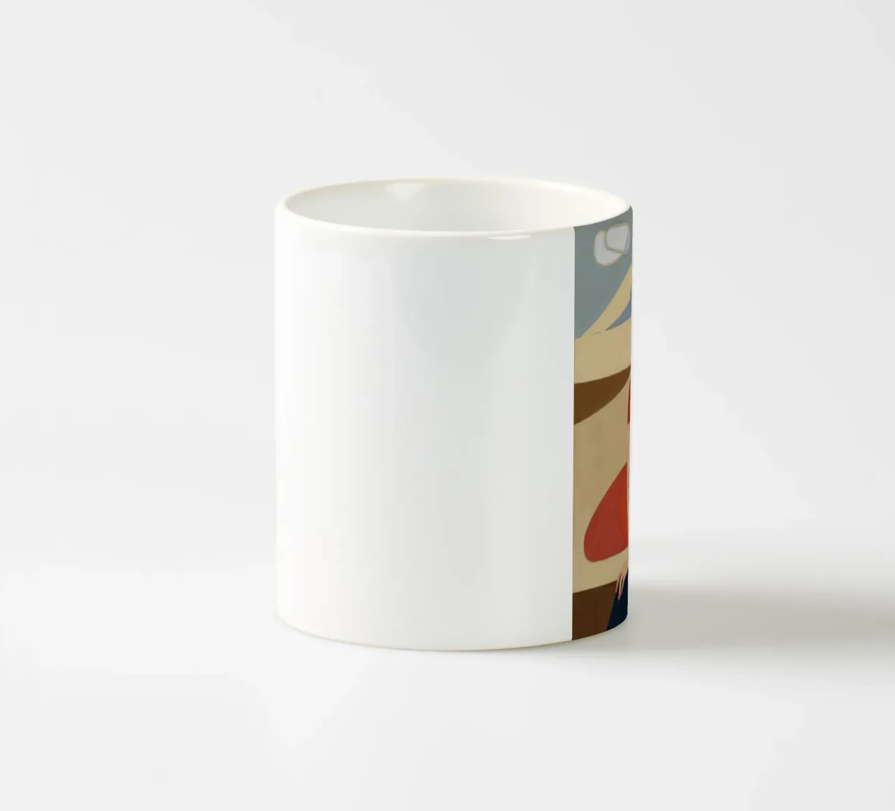 Eleganza in bilico tazza in ceramica da Crimson Whisper