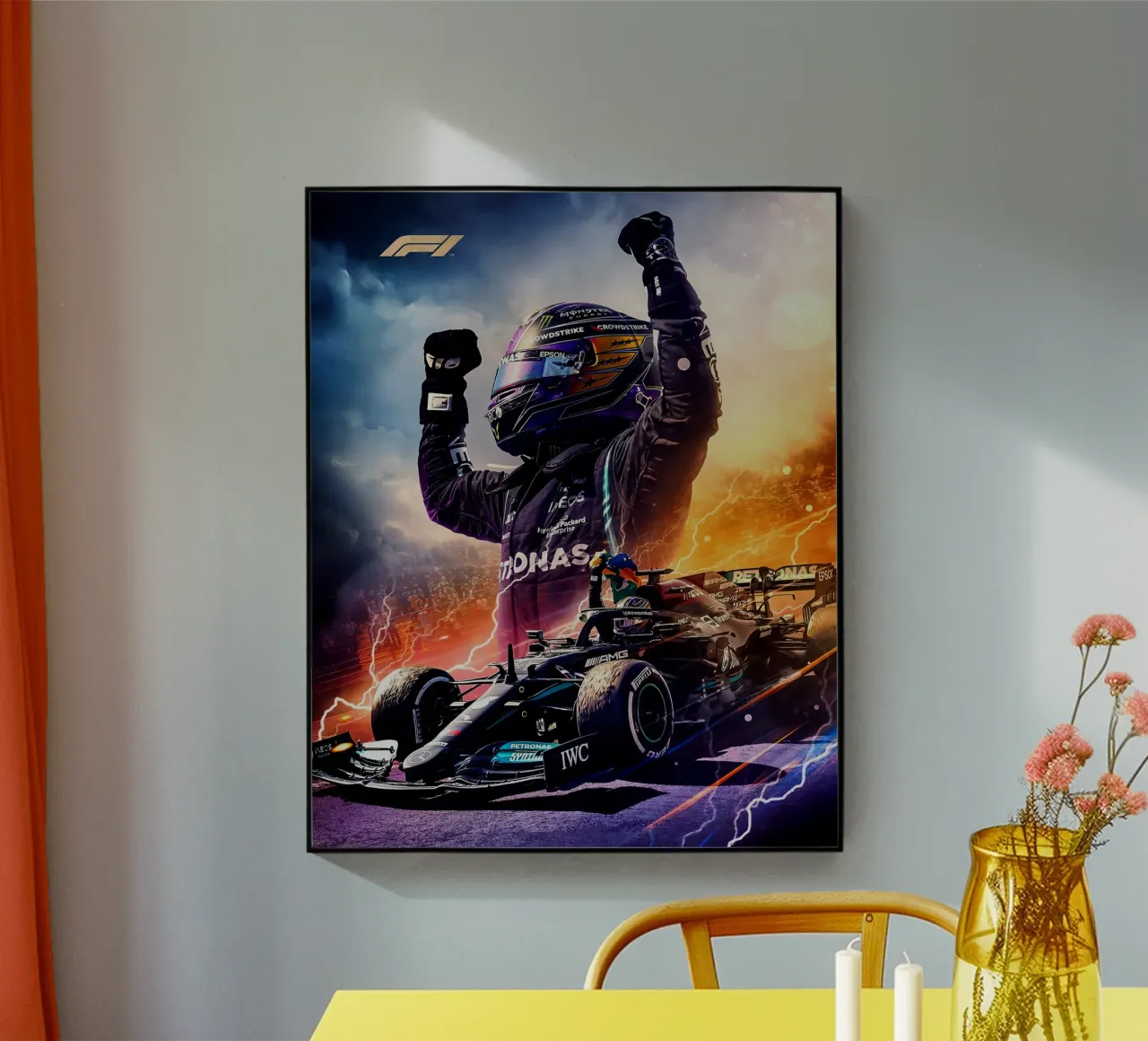 Lewis Hamilton plexiglass da Agus Creative