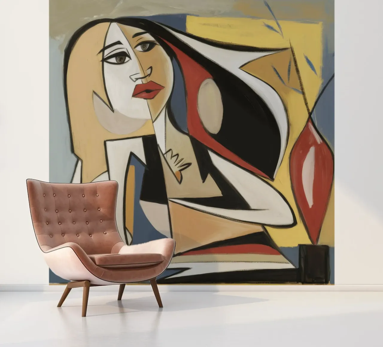 Dynamische vorm fotobehang van Crimson Whisper