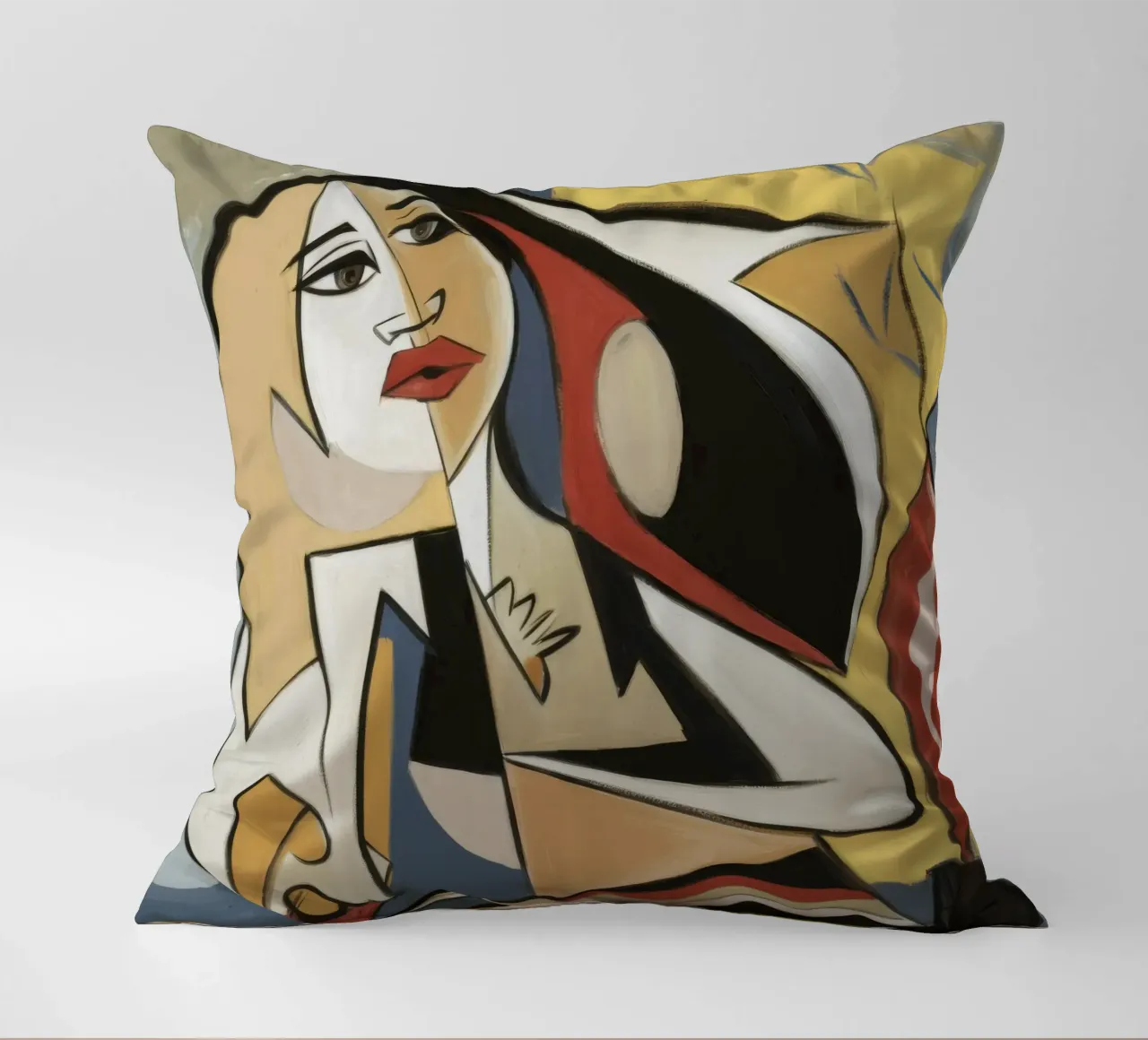 Dynamic Form decorative cushion by Crimson Whisper