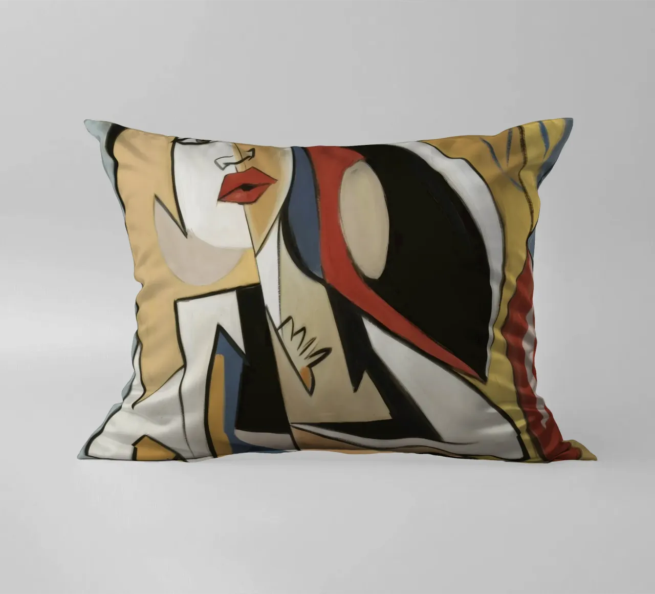 Dynamic Form decorative cushion by Crimson Whisper