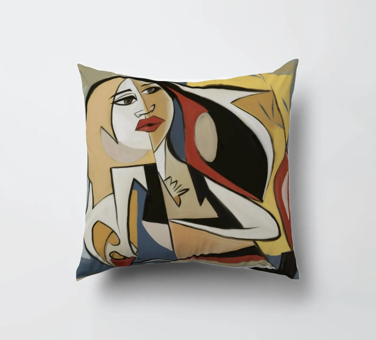 Dynamic Form decorative cushion by Crimson Whisper