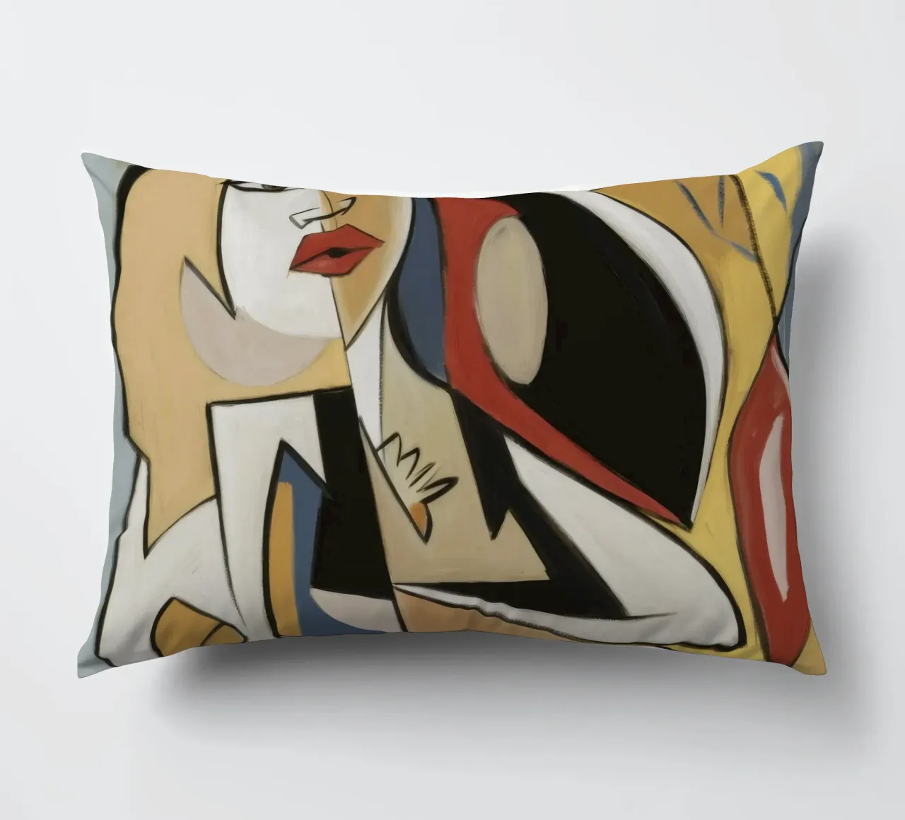 Dynamic Form decorative cushion by Crimson Whisper