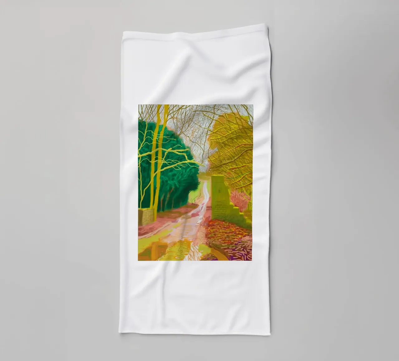 The Arrival of Spring in Woldgate towel by Maegan