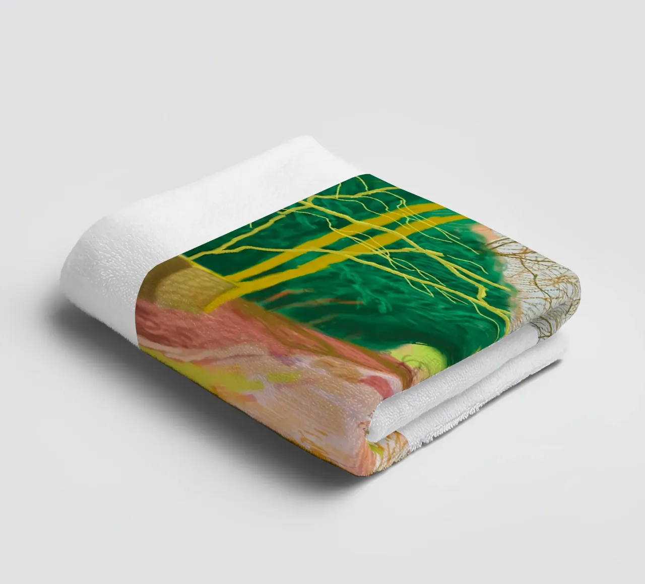 The Arrival of Spring in Woldgate towel by Maegan