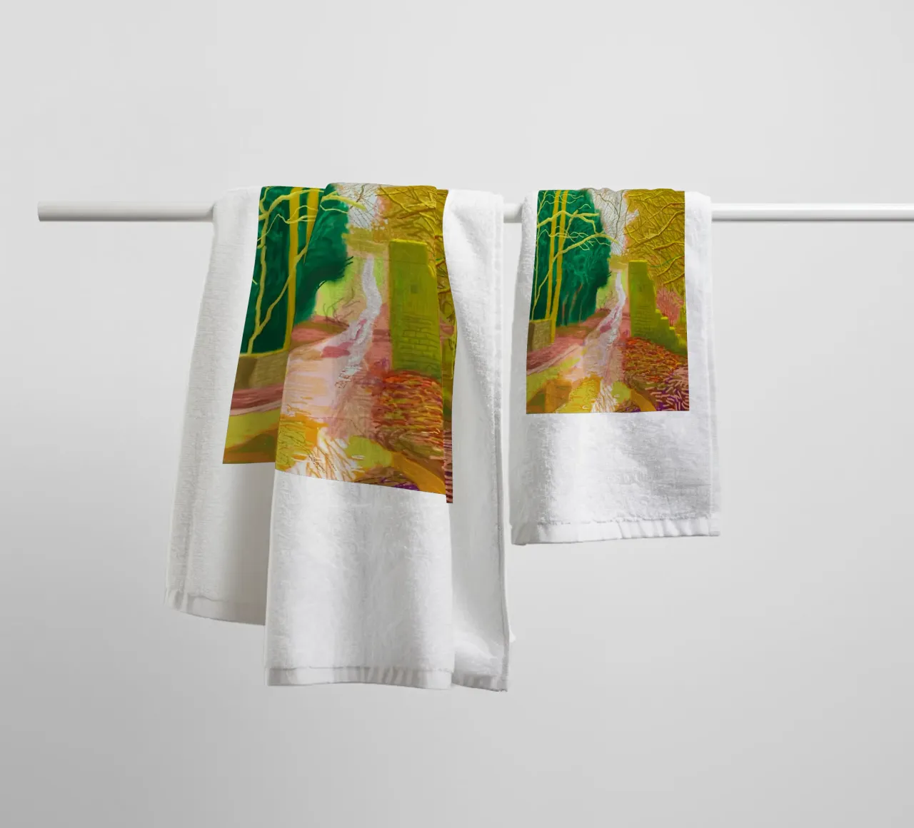 The Arrival of Spring in Woldgate towel by Maegan