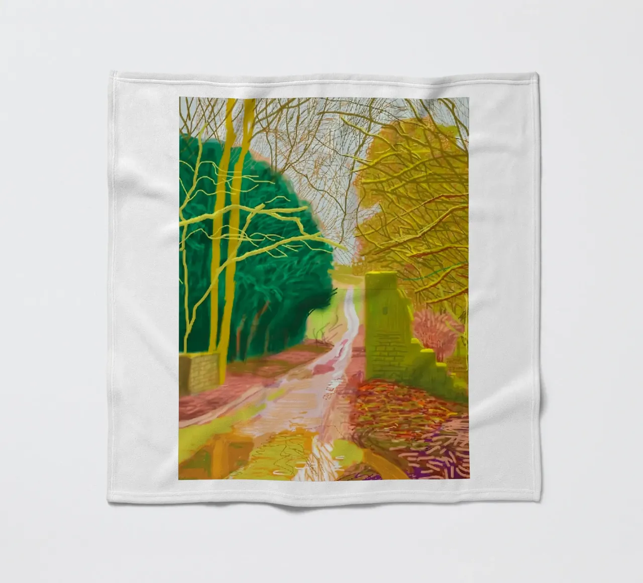 The Arrival of Spring in Woldgate fleece blanket by Maegan