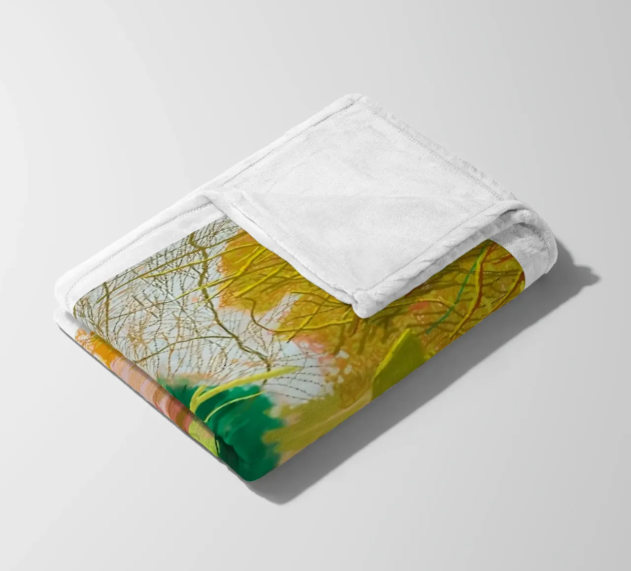 The Arrival of Spring in Woldgate fleece blanket by Maegan