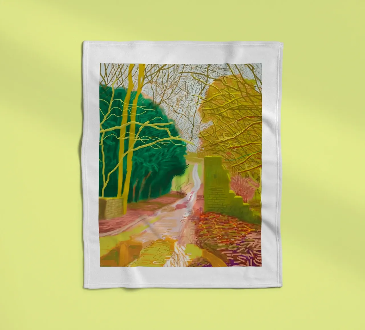 The Arrival of Spring in Woldgate fleece blanket by Maegan