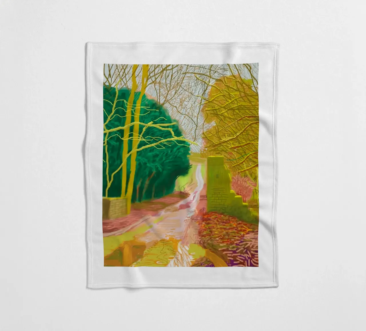 The Arrival of Spring in Woldgate fleece blanket by Maegan