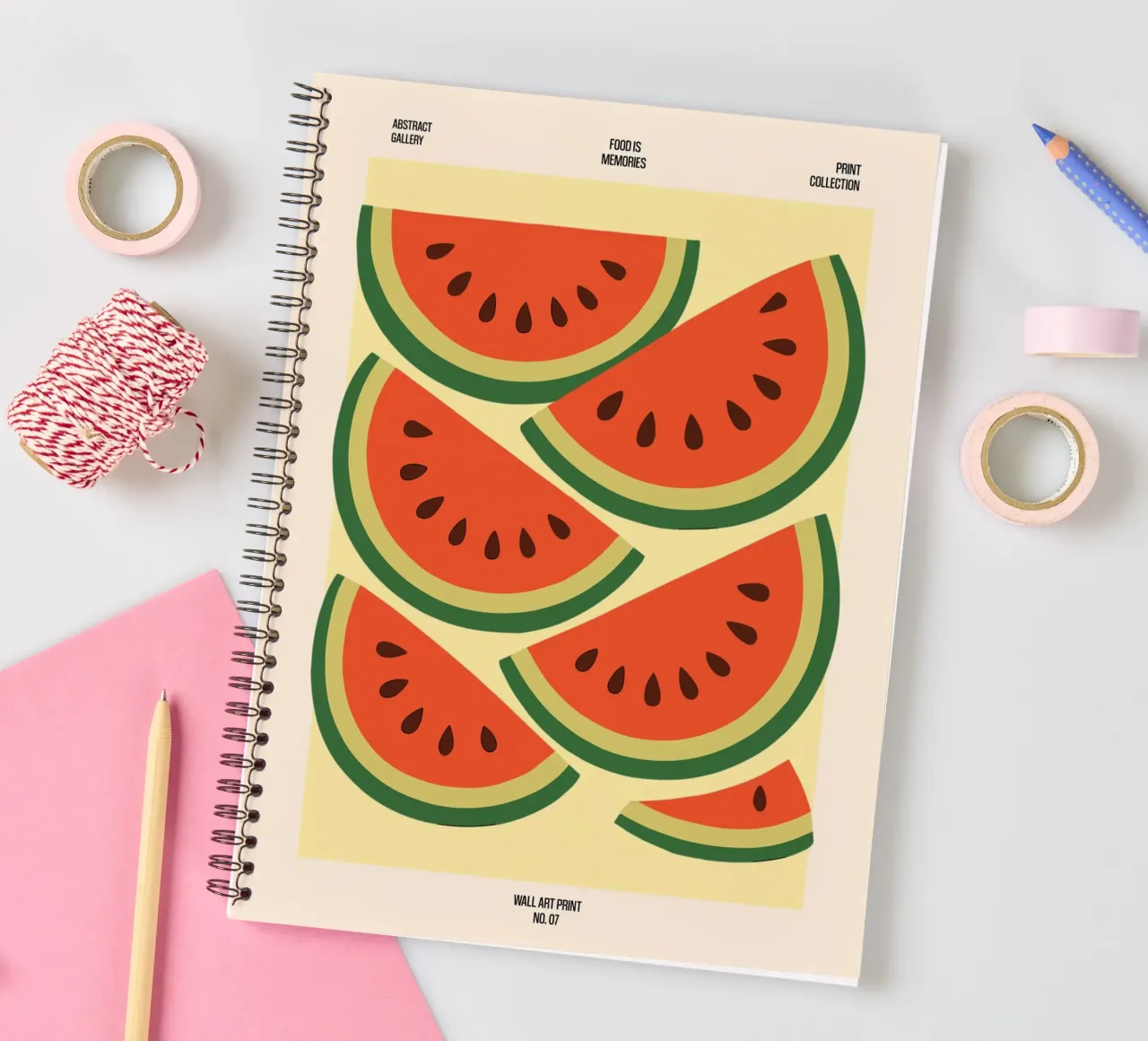 Summer Slices – No. 07 spiral notebook by Studio Mooodz