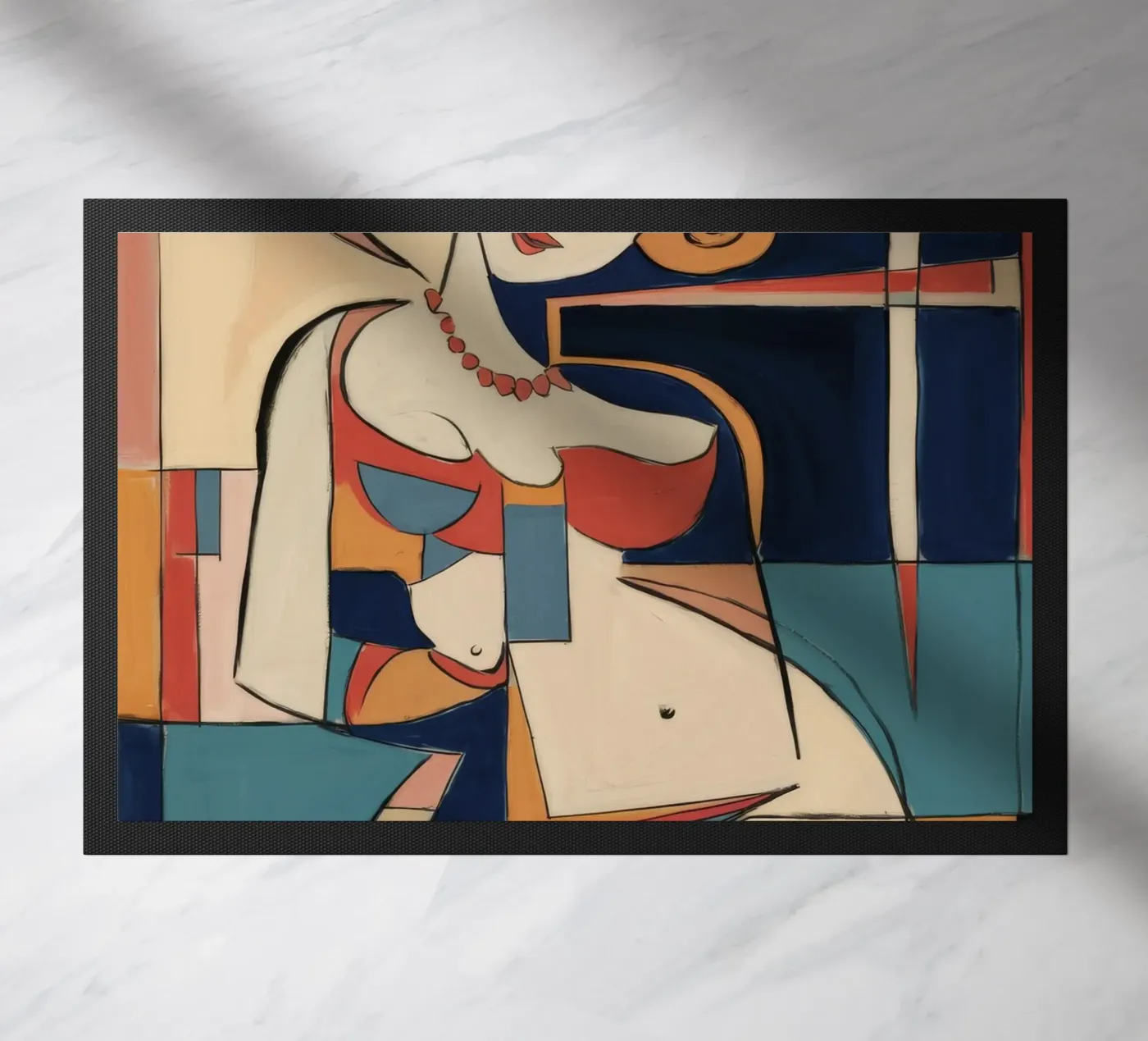 Speelse expressie deurmat van Crimson Whisper