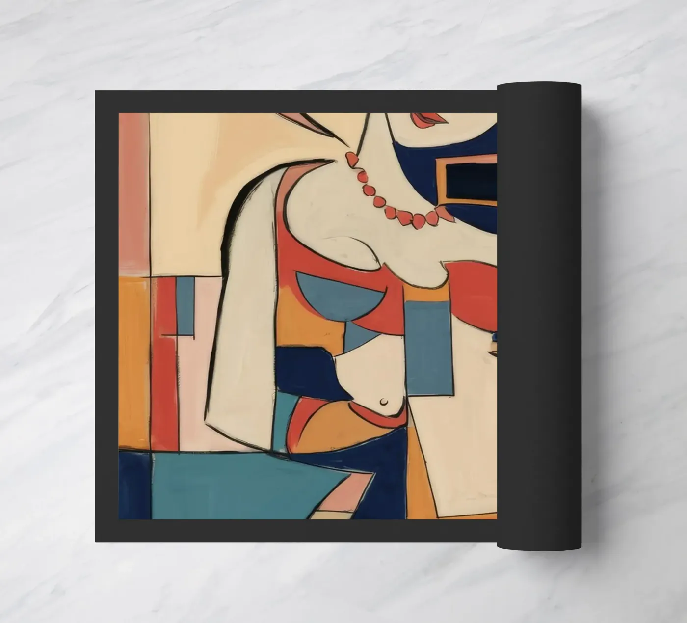 Speelse expressie deurmat van Crimson Whisper