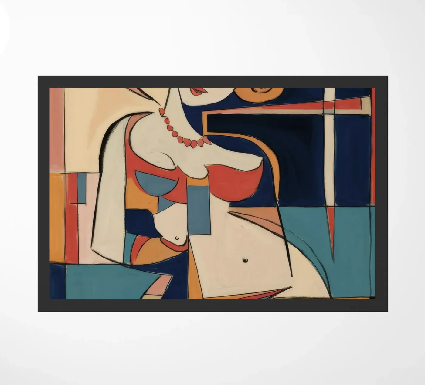 Speelse expressie deurmat van Crimson Whisper