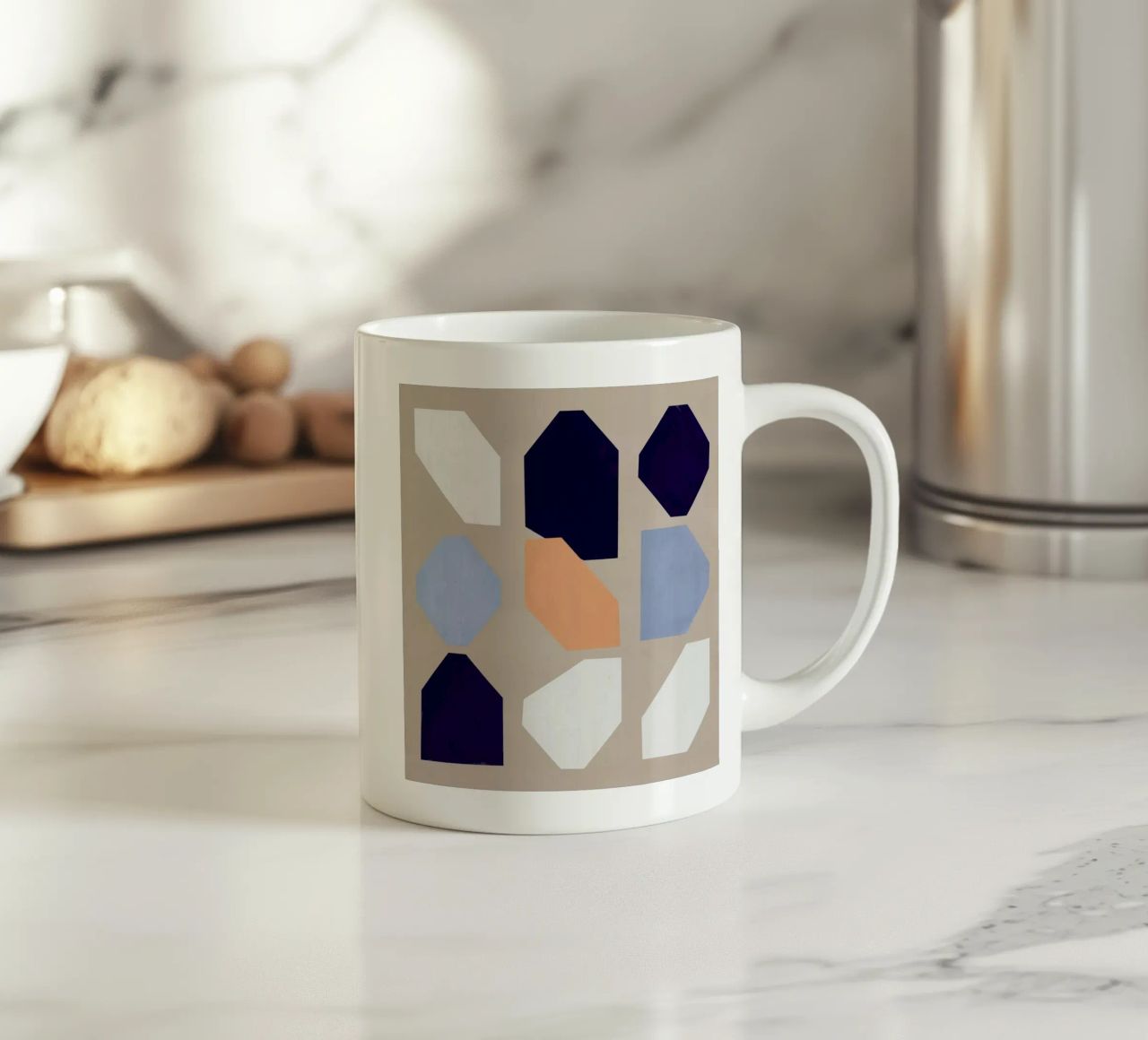 Forme geometriche di nove 02 tazza in ceramica da Little Dean