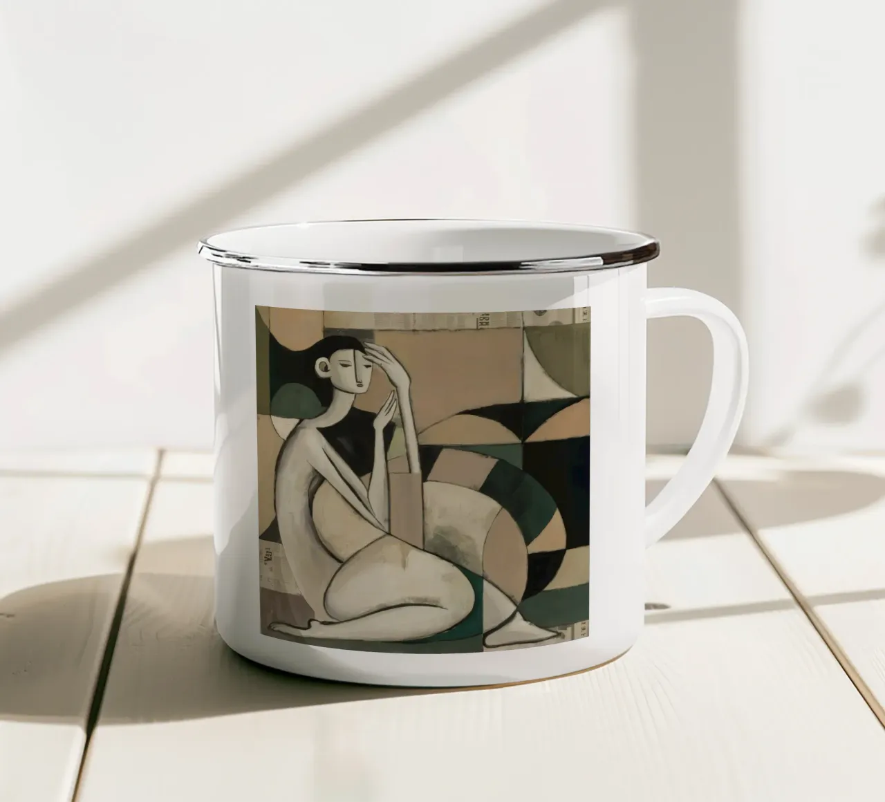 Gesto riflessivo tazza in smalto da Crimson Whisper