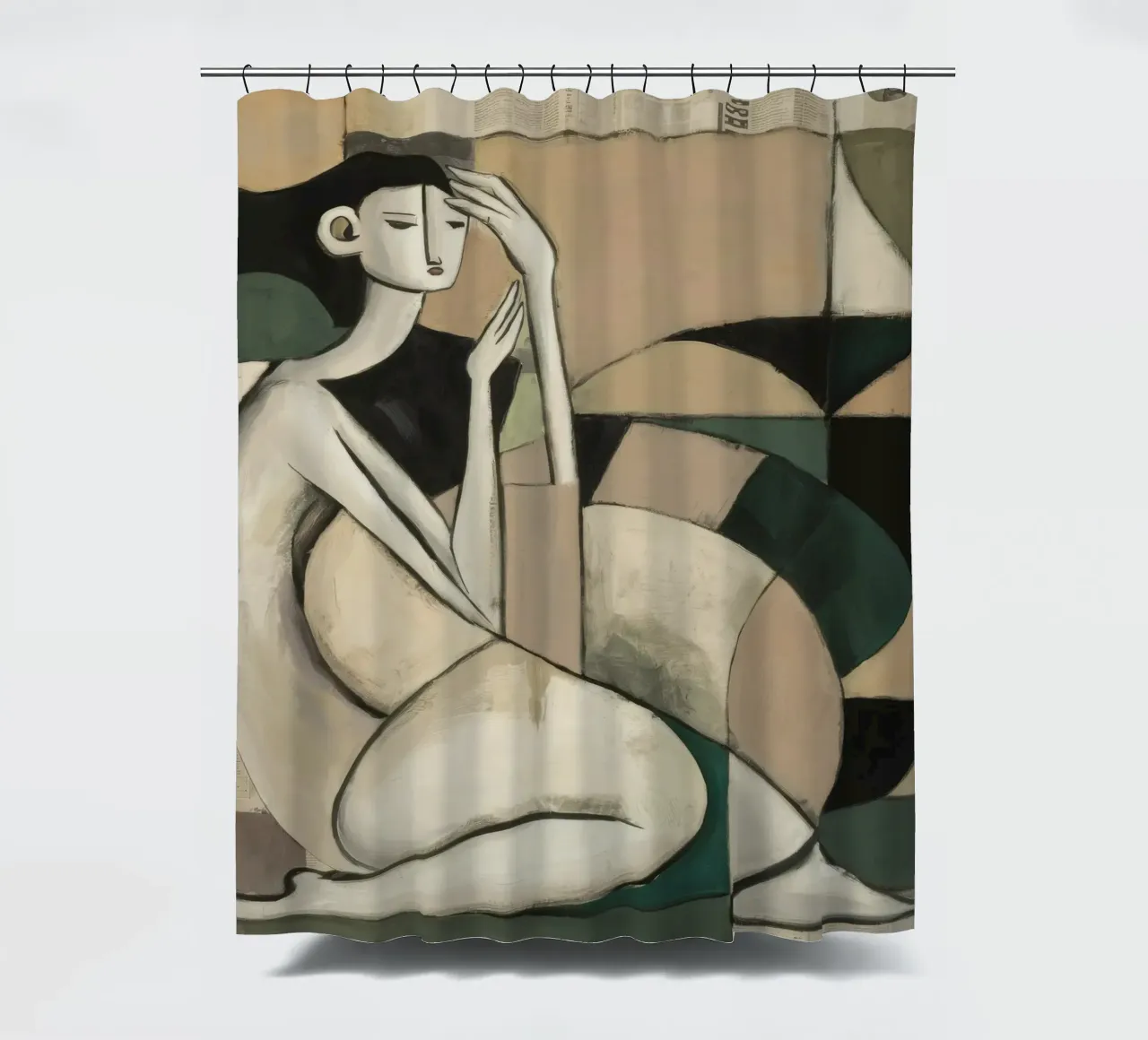 Thoughtful Gesture shower curtain by Crimson Whisper