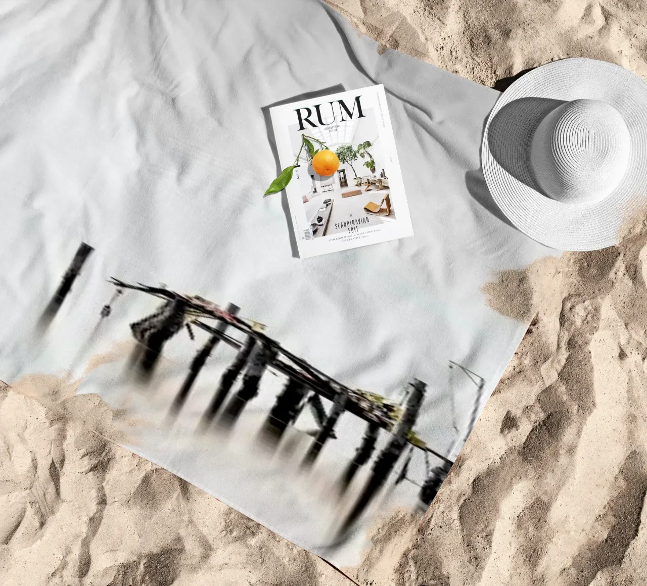 Vecchio   Study 13 - Venedig 2020 beach towel by Håggard Photography | Ronny Behnert