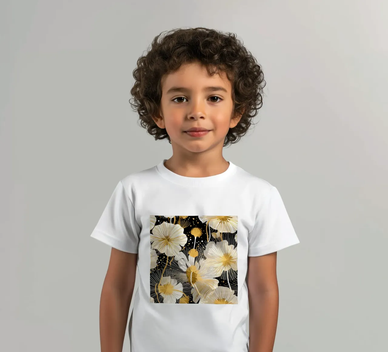 Elegant Dandelions kids t-shirt by Botanical Pattern House