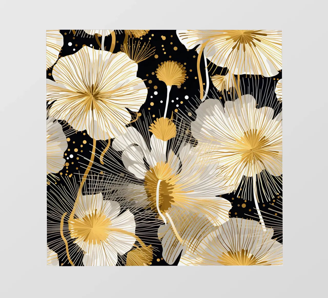 Elegant Dandelions photo wallpaper by Botanical Pattern House