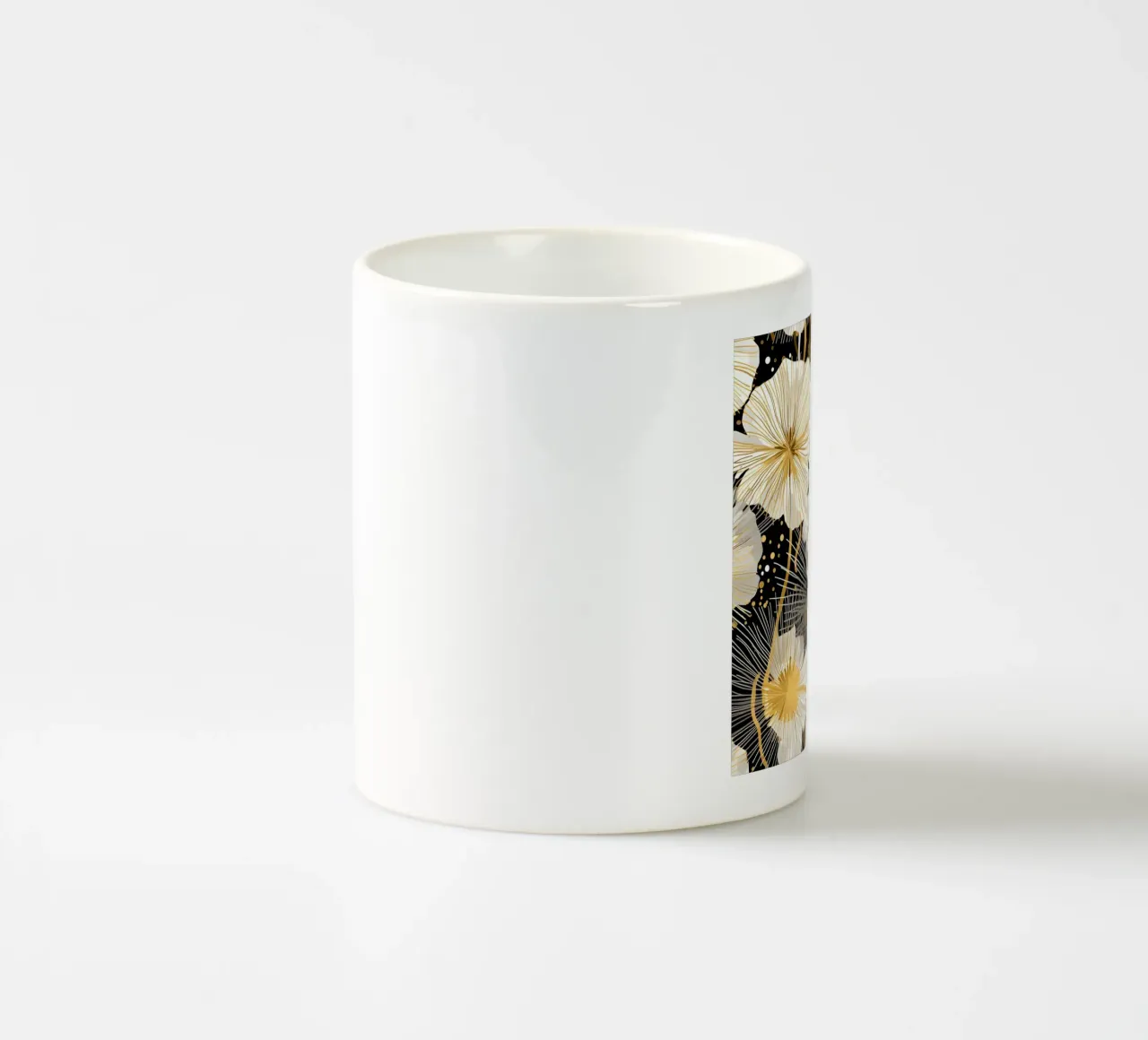Eleganti denti di leone tazza in ceramica da Botanical Pattern House