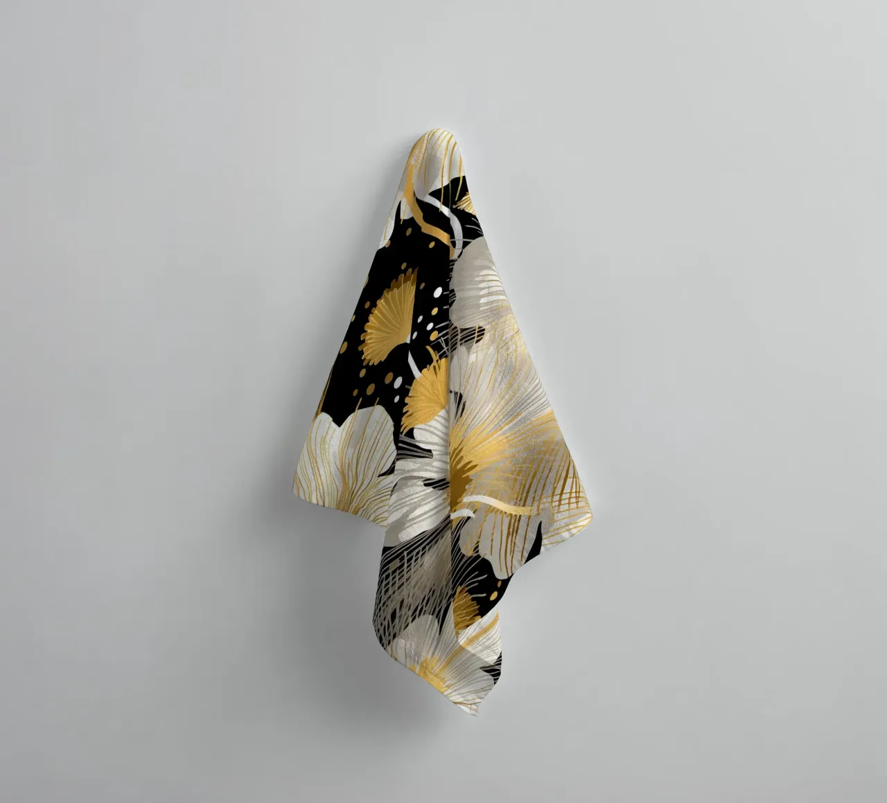 Elegant Dandelions towel by Botanical Pattern House