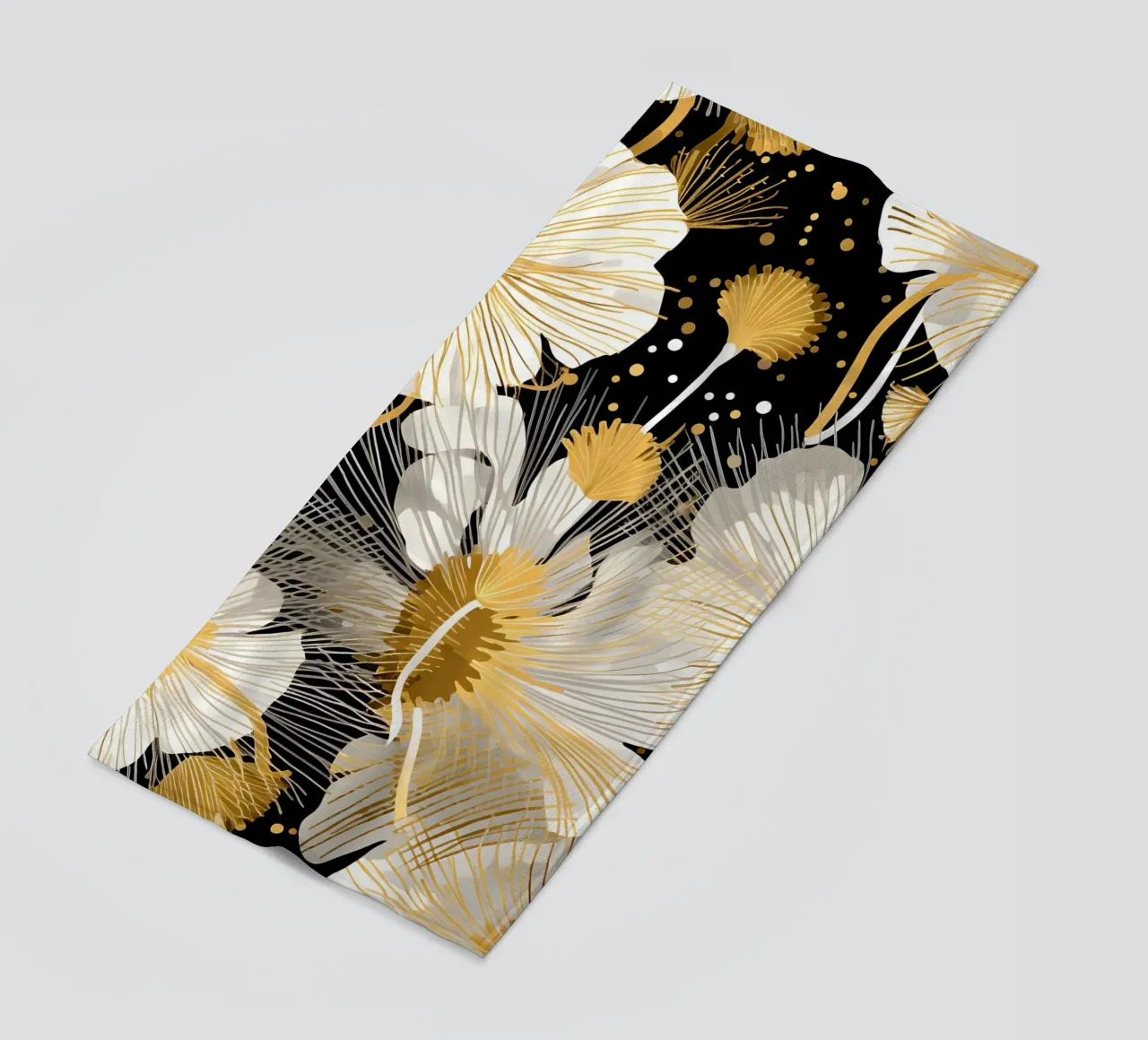 Elegant Dandelions beach towel by Botanical Pattern House