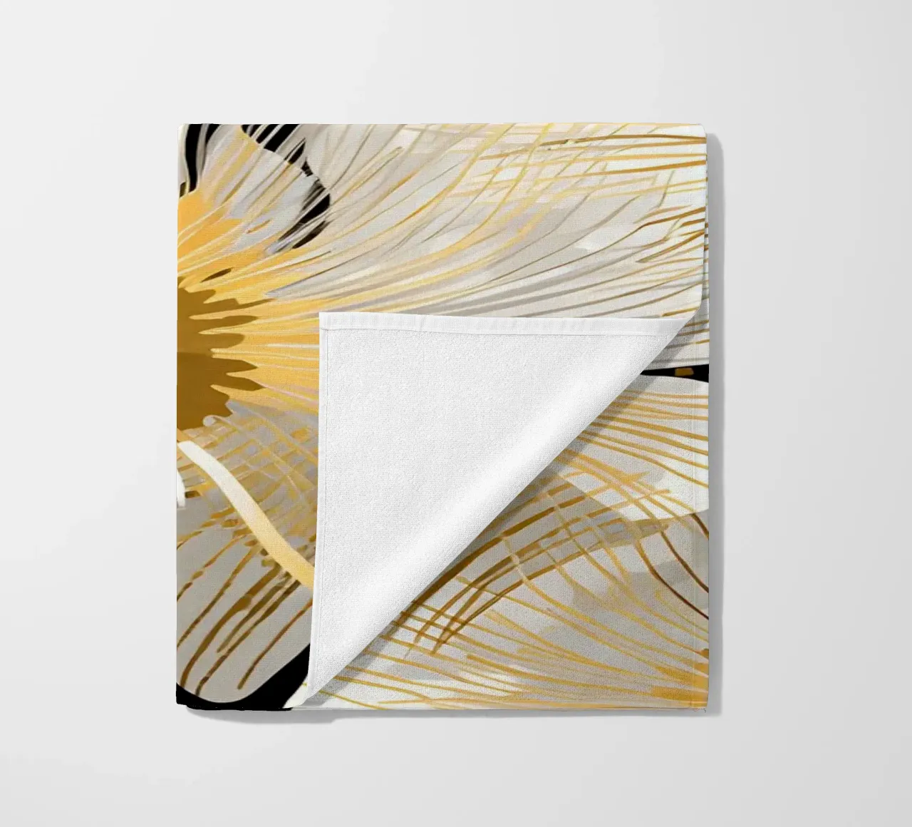 Elegant Dandelions beach towel by Botanical Pattern House