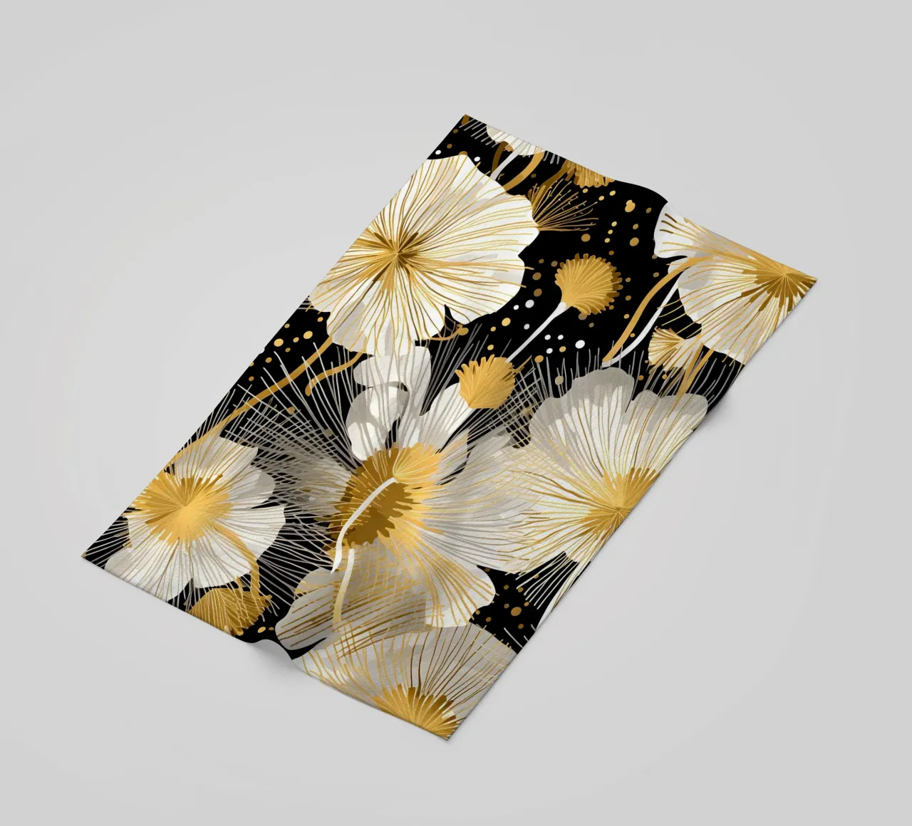 Elegant Dandelions beach towel by Botanical Pattern House